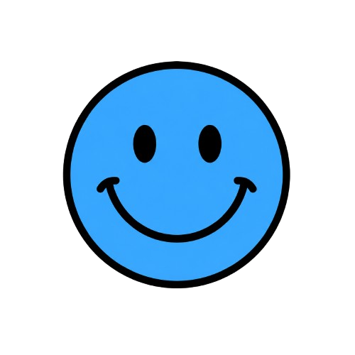 smiley face blue removebg preview
